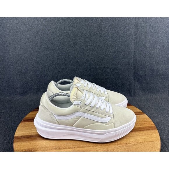 Vans Other - Vans Old Skool Overt CC Plus Comfy Cush Skateboard White Cream Shoes Mens 10.5